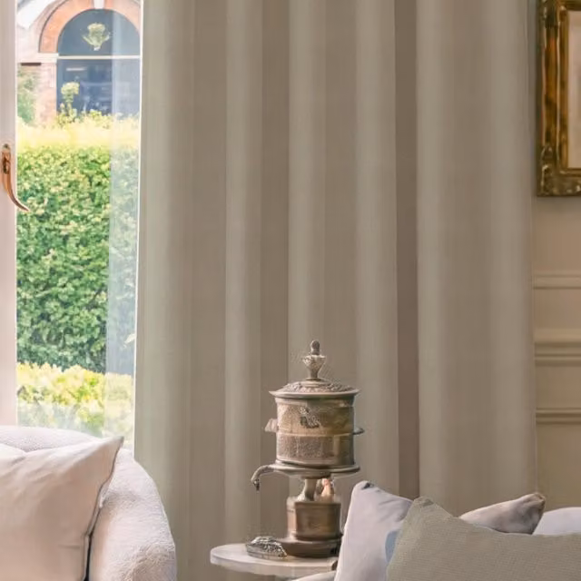 HOUSE Llewelyn-Bowen Tetbury Made To Measure Blackout Chenille Curtains in Beige