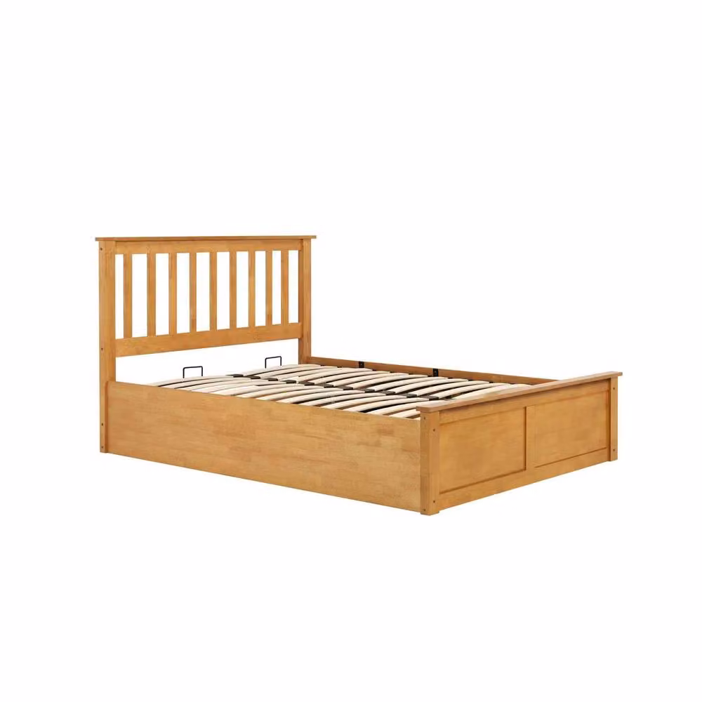Birlea Phoenix Ottoman Storage Bed Frame in Brown, W/D/H: 120 x 200 cm – 4