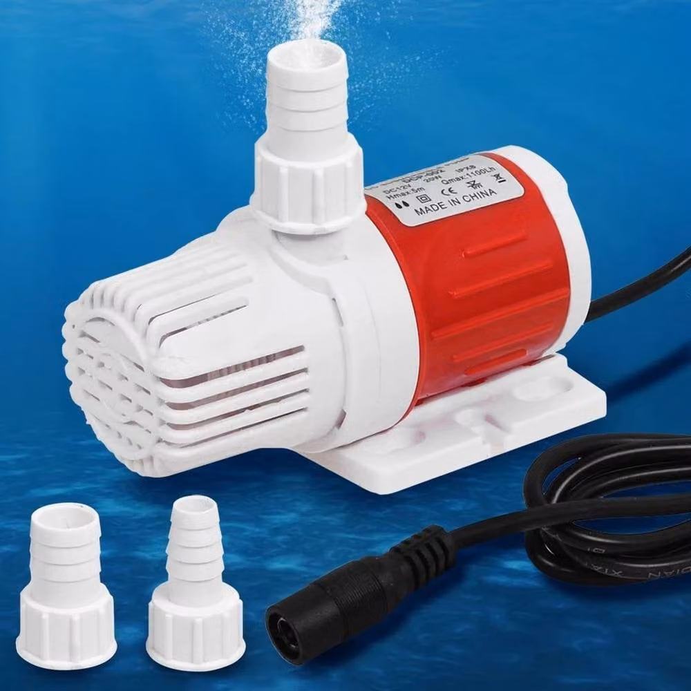 NESTLUNE 12V 1100L/H Submersible Water Pump Fountain for Fish Tanks, White – 3