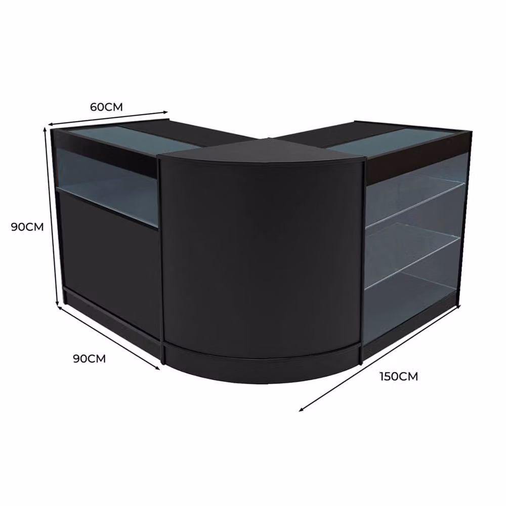 Monstershop Triton LED Shop Counter Set K900, B900 & CM60 in Matt Black – 2