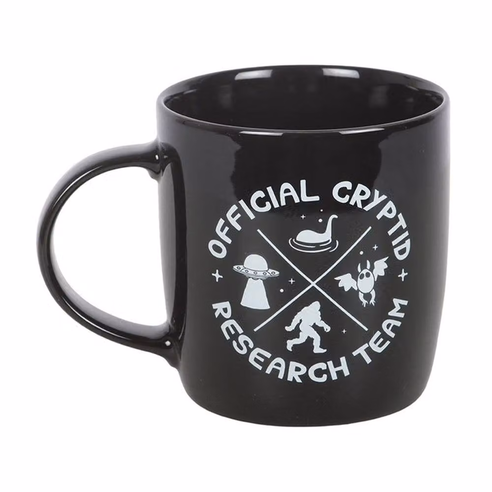 Uniqueful Cryptid Research Team Ceramic Mug in Black, 350 ml – 3