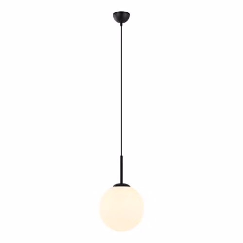 Netlighting Deore Modern Sphere Globe Pendant Ceiling Light in Black with E27 Socket – 1