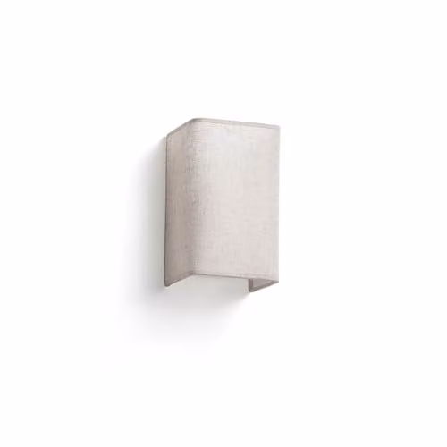 Netlighting Otton Rectangle Linen Up and Down Wall Lamp in White