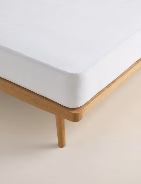 Sleep Solutions Terry Waterproof Extra Deep Mattress Protector, White, W: 140 cm, L: 200 cm