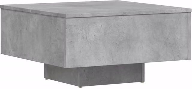 Berkfield Home Concrete Grey Square Coffee Table W/D/H: 60 x 60 x 31.5 cm – 1