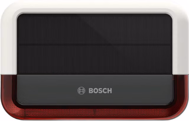 Bosch Smart Home Outdoor Siren in White and Red