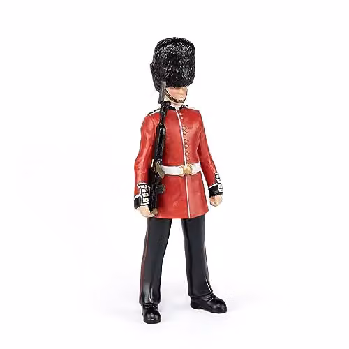 Papo Historical Collection English Royal Guard Figure, Red and Multicolour