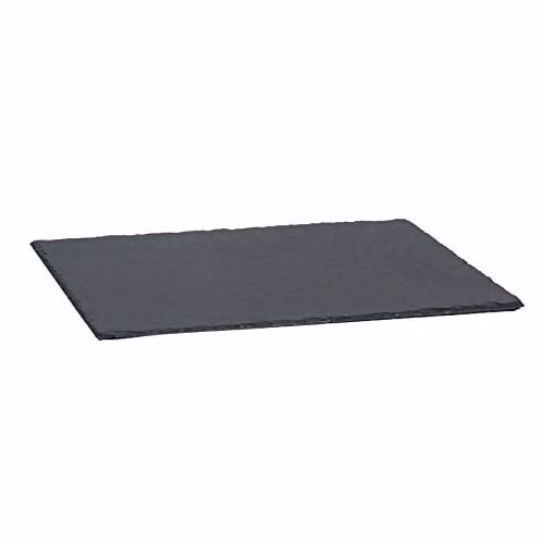 Argon Tableware Solid Slate Serving Platter in Black or Grey, W: 40 cm x D: 30 cm – 1