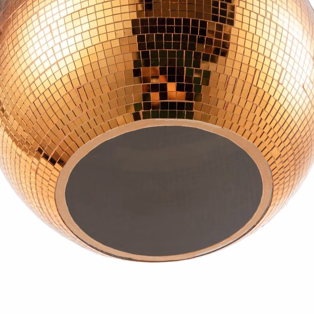 Happy Homewares Orange Disco Mosaic Ball Pendant Shade, Diameter: 25 cm – 2