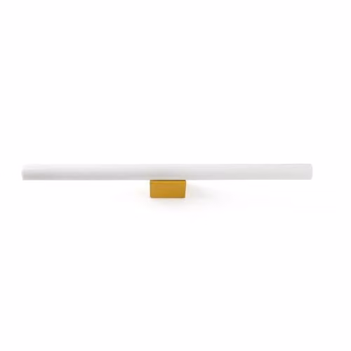 Netlighting Calma Yellow and Gold/Brass Bathroom Wall Lamp with S14D Bulb, IP44, 2700K
