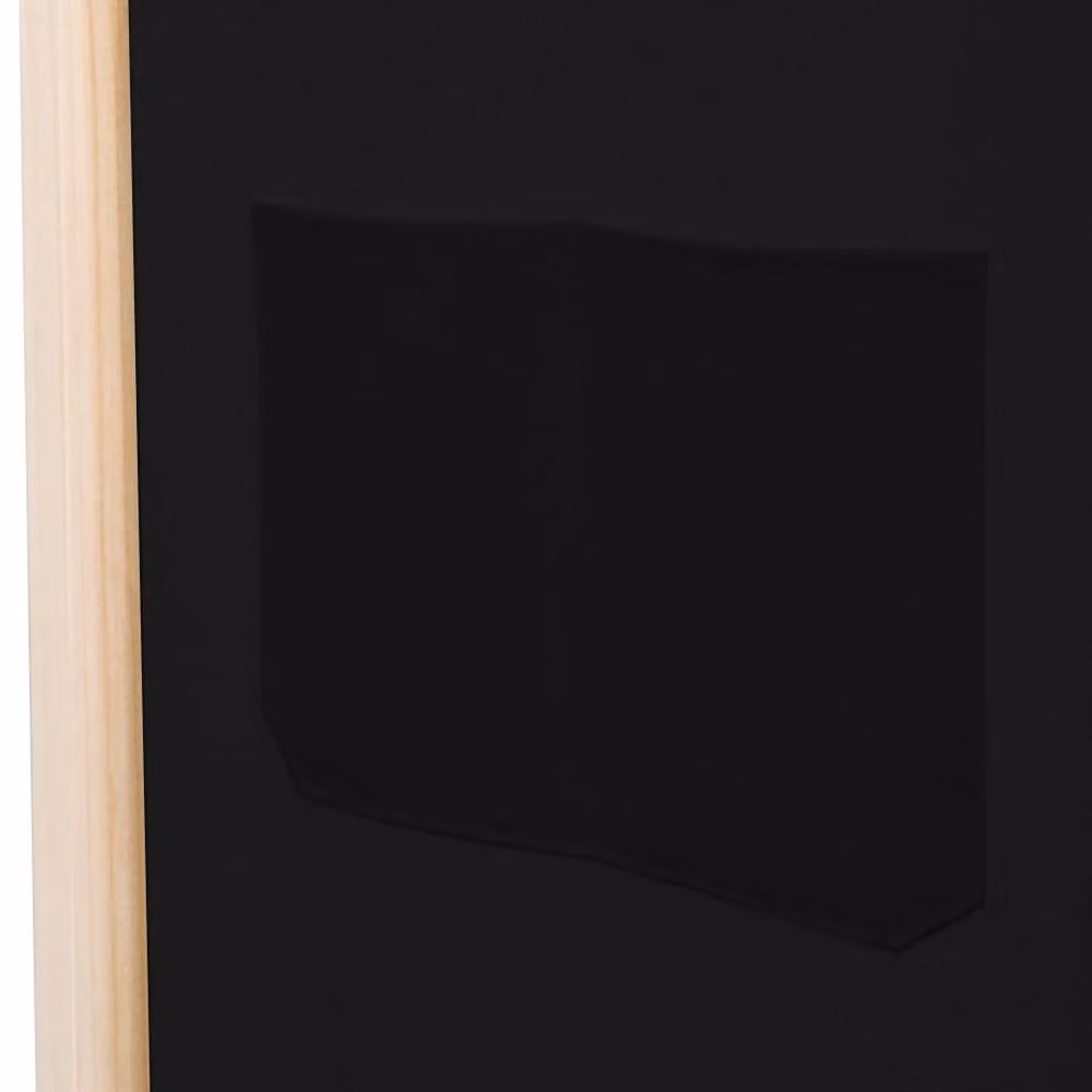 Berkfield Home 3-Panel Black Fabric Room Divider, W/D/H: 120 x 4 x 170 cm – 5
