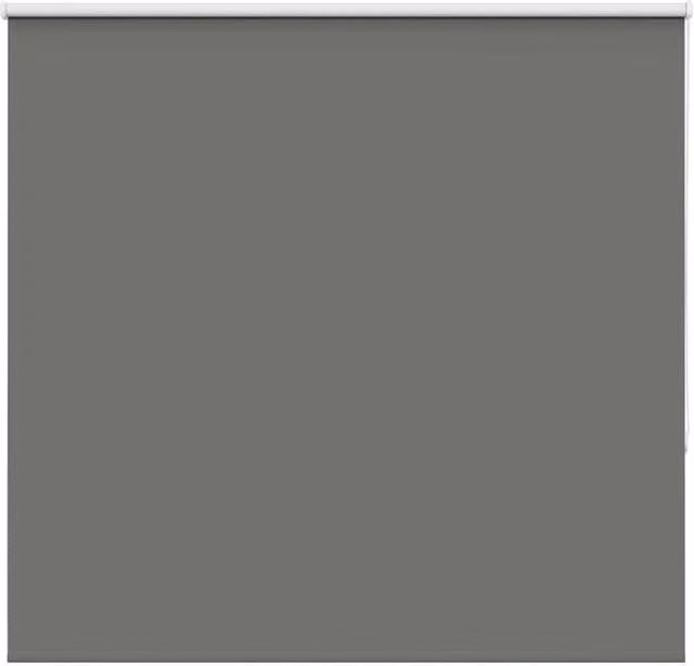 Berkfield Home Grey Blackout Roller Blind, Thermal Insulating Polyester Fabric, W: 160 cm, H: 150 cm