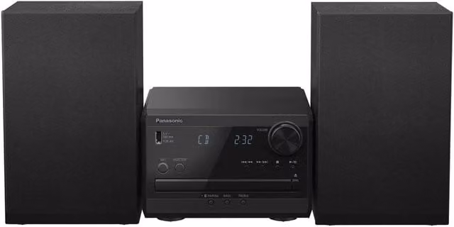 Panasonic Micro System with CD, Radio, Bluetooth and USB - Black