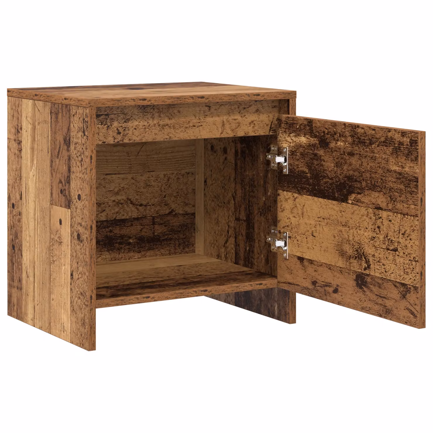 Berkfield Home Rustic Bedside Cabinet in Brown Engineered Wood – 3