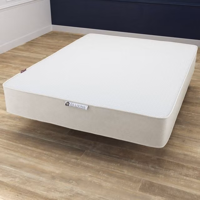 DS Living Jasper Memory Foam Mattress, White, W/D/H: 120 x 200 x 12 cm