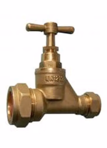 McAlpine Gold Plastic Angle Stopcock