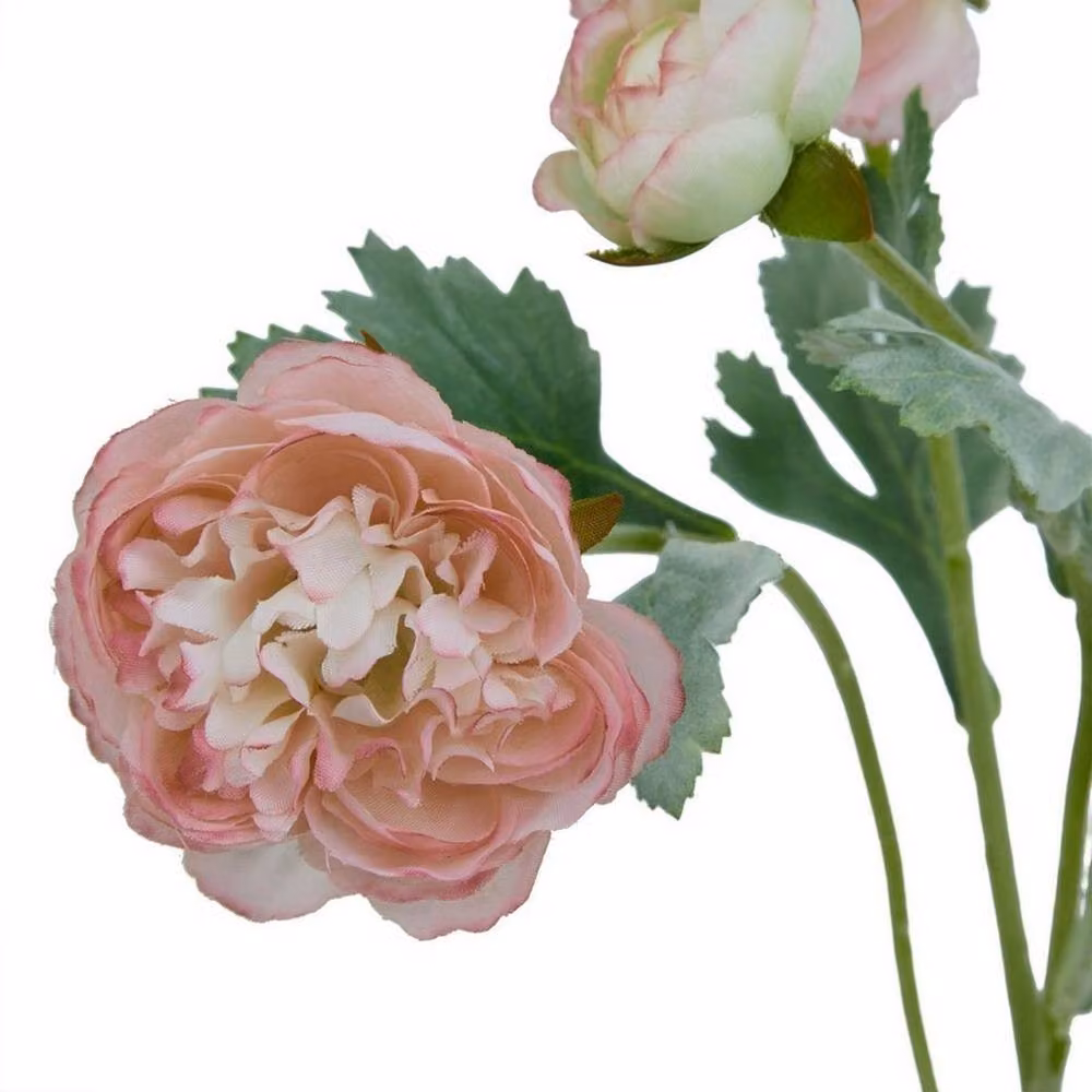 Lemon Pavilion Furniture and Decor Ranunculus Single Stem Flower in Pink, Height: 50 cm – 2