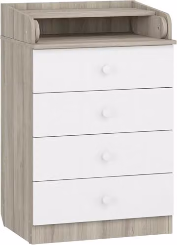 Shefa Kids 600 Elm White 4-Drawer Baby Changing Table and Nursery Unit – 2