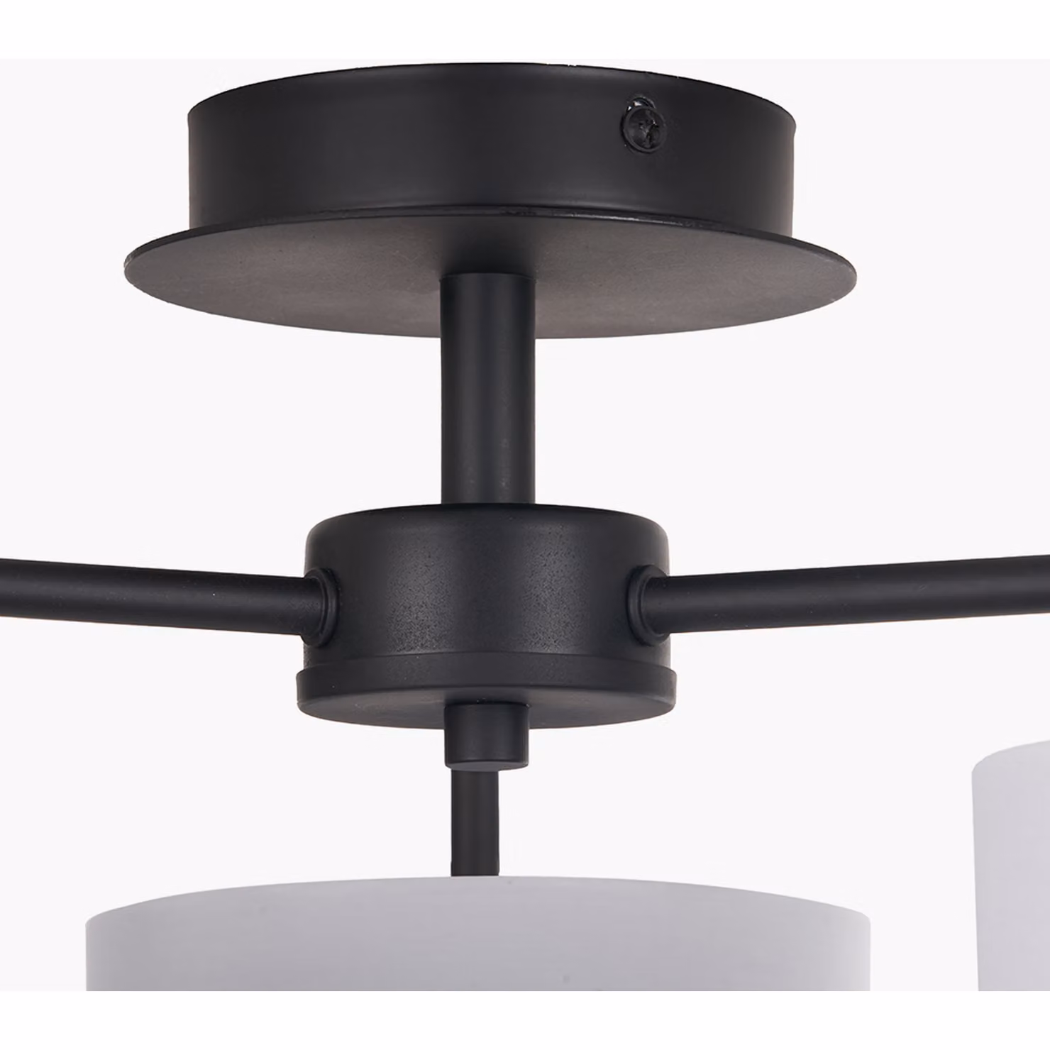 Pacific Lifestyle Modern 3-Light Cylinder Pendant Ceiling Light in Black – 3