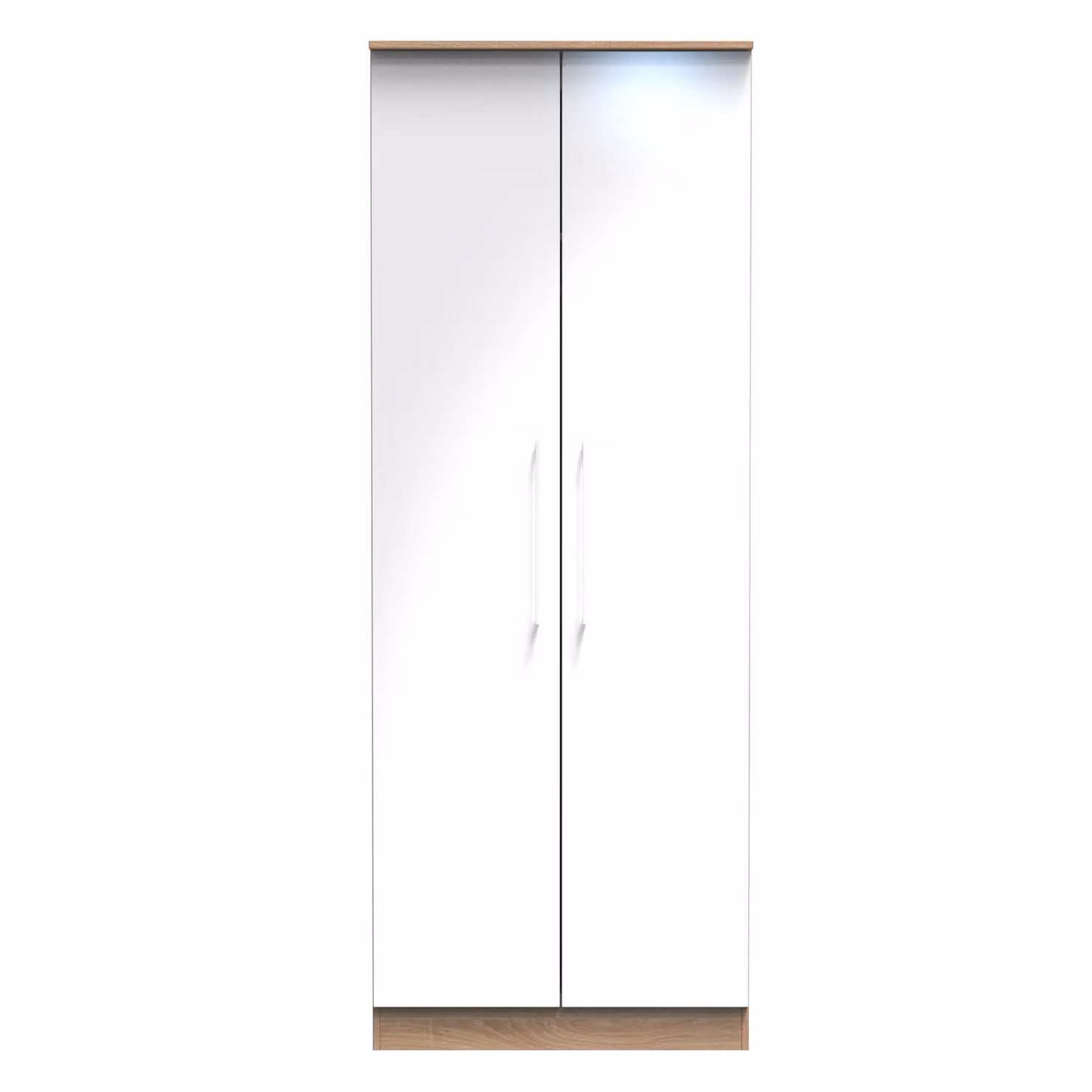 Ready Assembled 2 U Gloucester 2 Door Wardrobe in White and Multicolour – 2