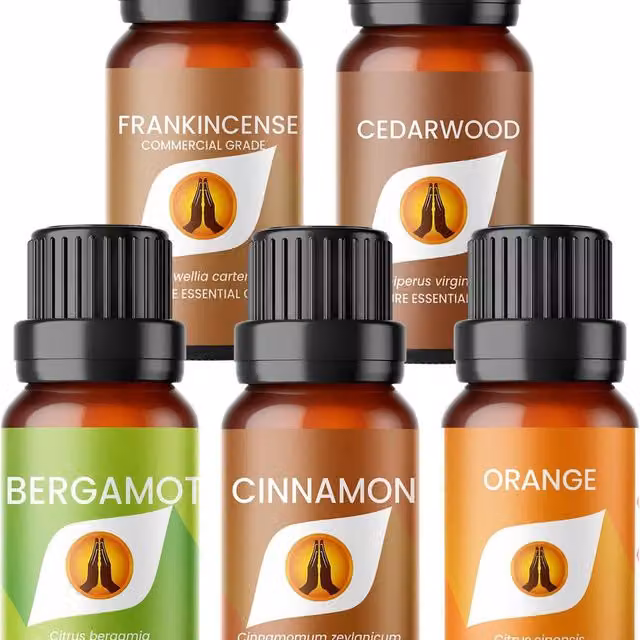 Aroma Energy Christmas Essential Oil Set 100% Pure in Transparent Packaging