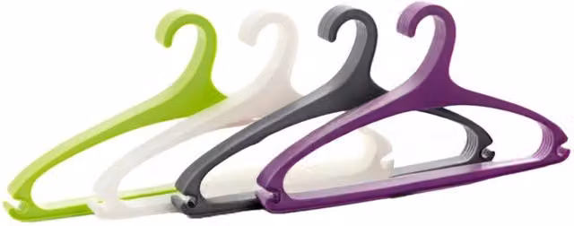 Orwell Multicolour Plastic Space Saver Hanger 5 Pack
