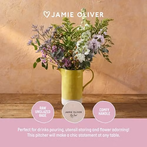 Jamie Oliver Big Love Yellow Ceramic Jug, 1.5 l – 2