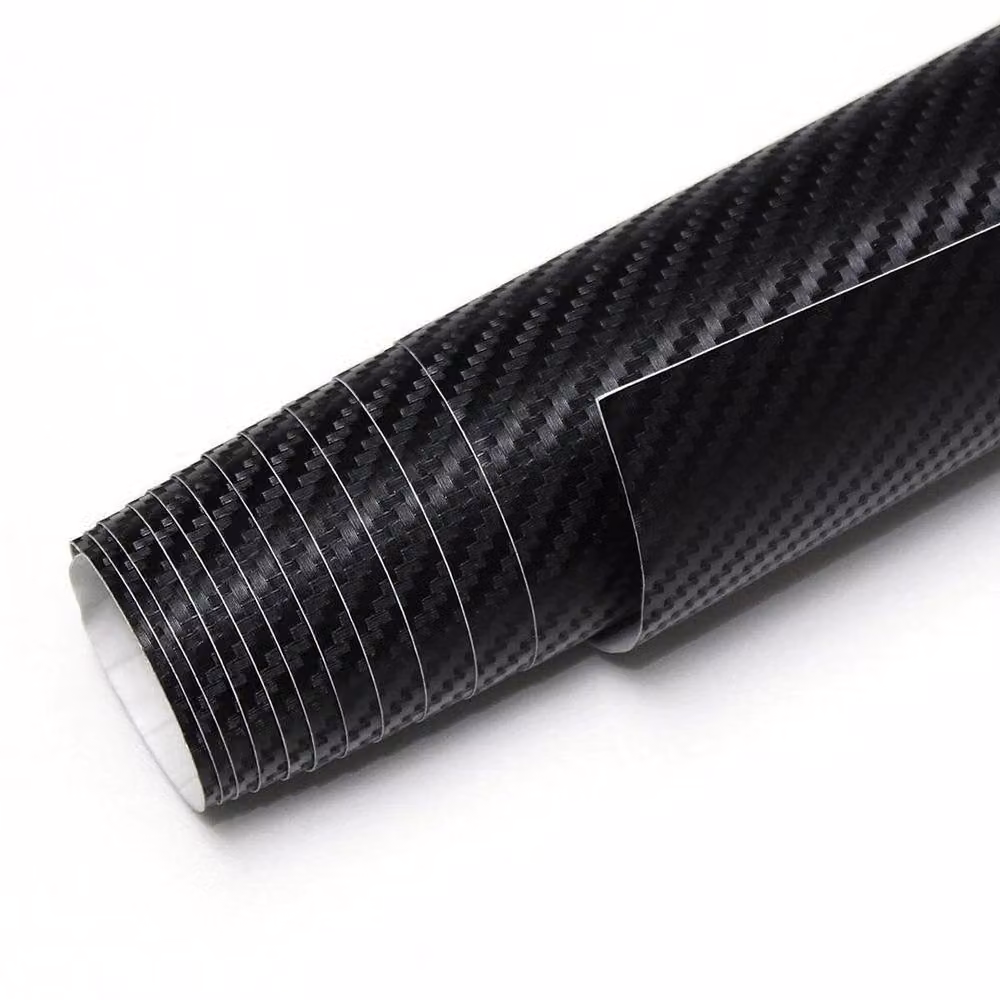 FLAVORA 3D Carbon Fiber Vinyl Wrap Film in Black, W/D/H: 60 cm x 200 cm x 0.12 cm – 5