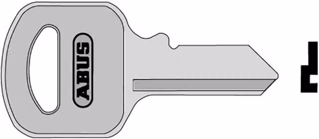 ABUS 55 Series Mechanical Key Blanks in Silver and Multicolour Brass