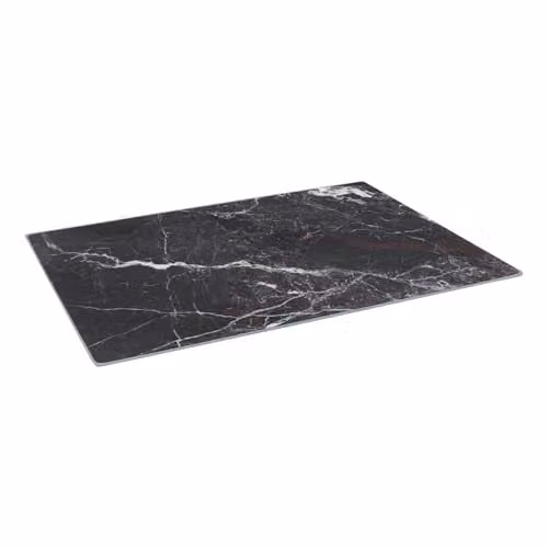 Harbour Housewares Rectangular Glass Chopping Board in Black, W: 40 cm, D: 30 cm – 1