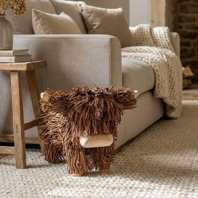 Madison & Mayfair Brown Highland Cow Twig Ornament – 1