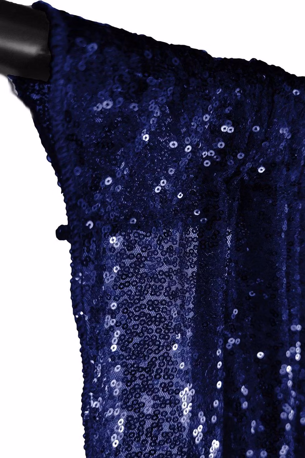 Neel Blue Shiny Sequin Backdrop Glitter Curtain, W: 121.92 cm, H: 274.32 cm – 5