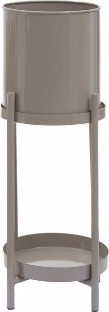 Orsina Two Tier Metal Plant Stand in Matt Grey, H 53.0 cm x W 22.0 cm x D 22.0 cm – 1