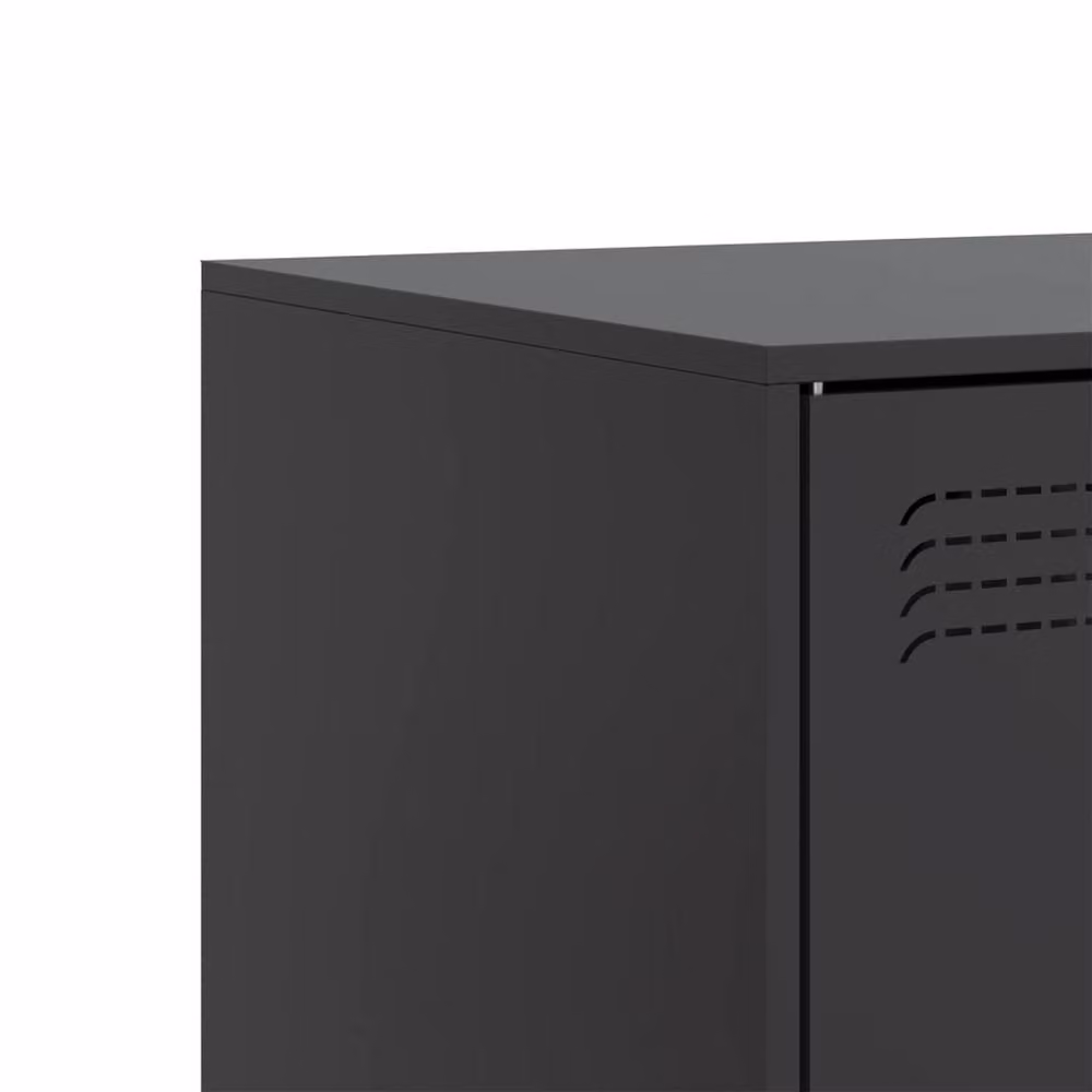 Berkfield Home Industrial Black Steel TV Cabinet W/D/H: 99 x 39 x 44 cm – 5