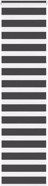 Berkfield Home Black Zebra Day and Night Blind, W: 55 cm, H: 230 cm