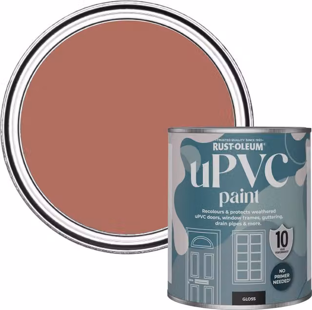 Rust-Oleum UPVC Paint in Gloss Finish, Salmon, 0.75 l