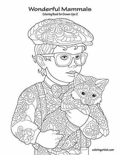Wonderful Mammals Coloring Book for Grown-Ups 2 by Independently Published