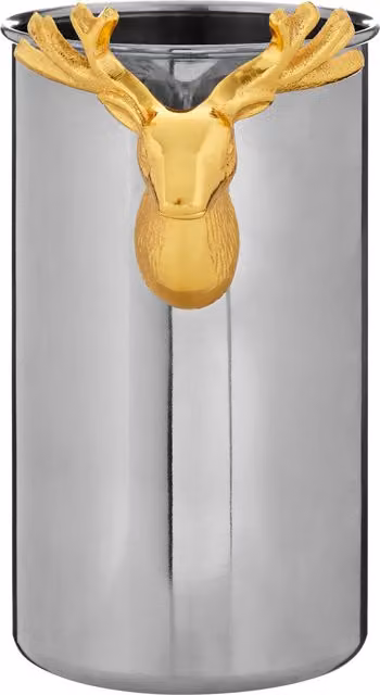 Orsina Atholl Wine Cooler in Silver and Gold Stainless Steel – 1