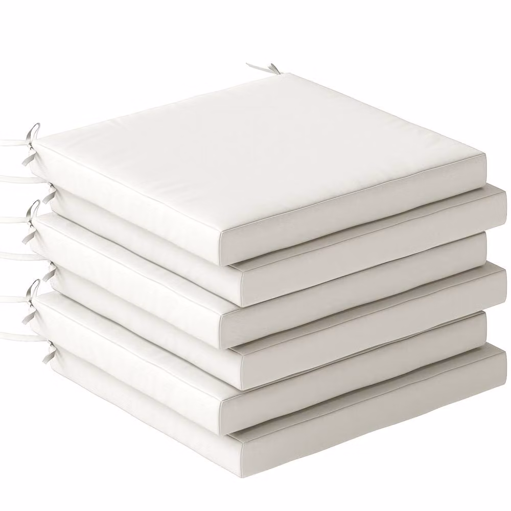 OUTSUNNY Beige Seat Cushions with Removable, Machine Washable, Water Repellent and UV Resistant Covers – 2