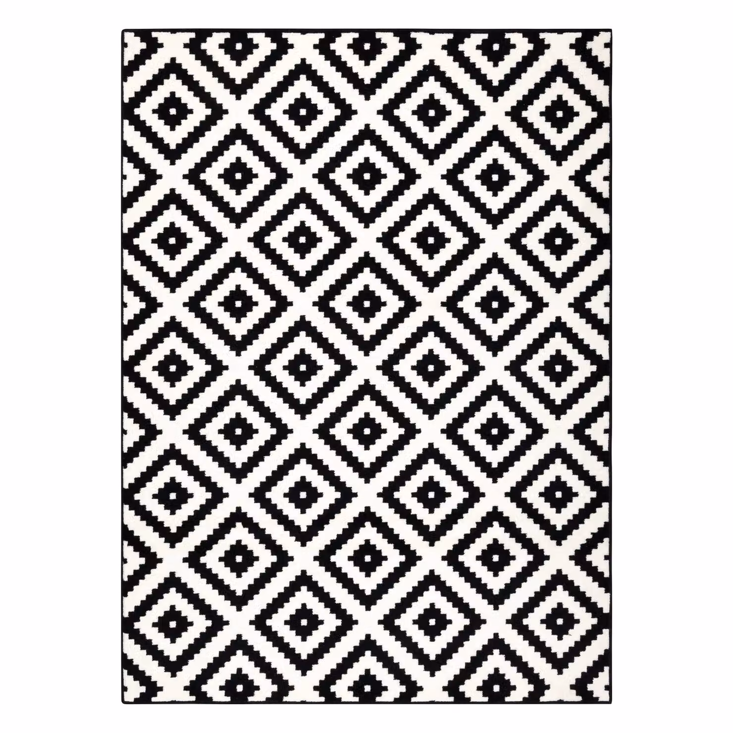 RugsX Morad Vintage Rectangular Rug in Black, W: 120 cm, L: 170 cm – 2
