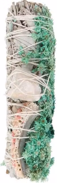 Something Different White Sage Quartz Smudge Stick Wand with Organic Herbs and Stone – 1
