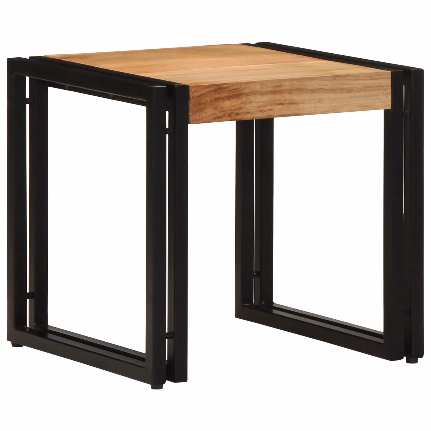 Berkfield Home Industrial Acacia Wood Coffee Table in Brown, W/D/H: 40 x 50 x 38 cm – 2
