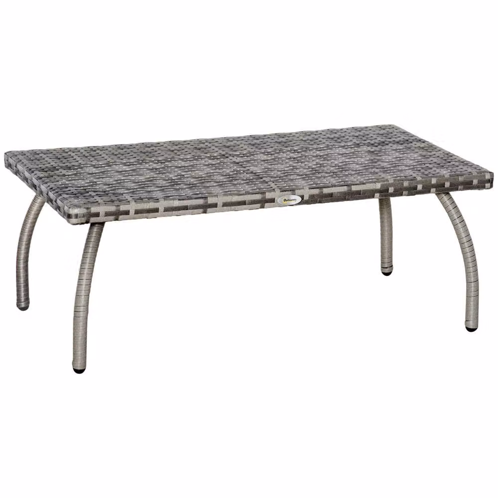 Wyld Haus Kedo Grey Rattan Effect Rectangular Outdoor Coffee Table – 2