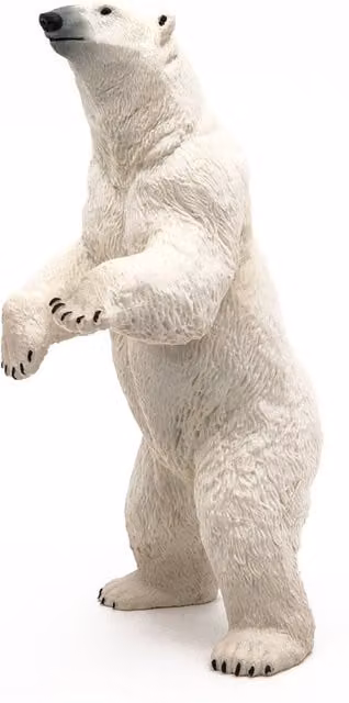 PAPO Wild Animal Kingdom Standing Polar Bear Toy Figure, White