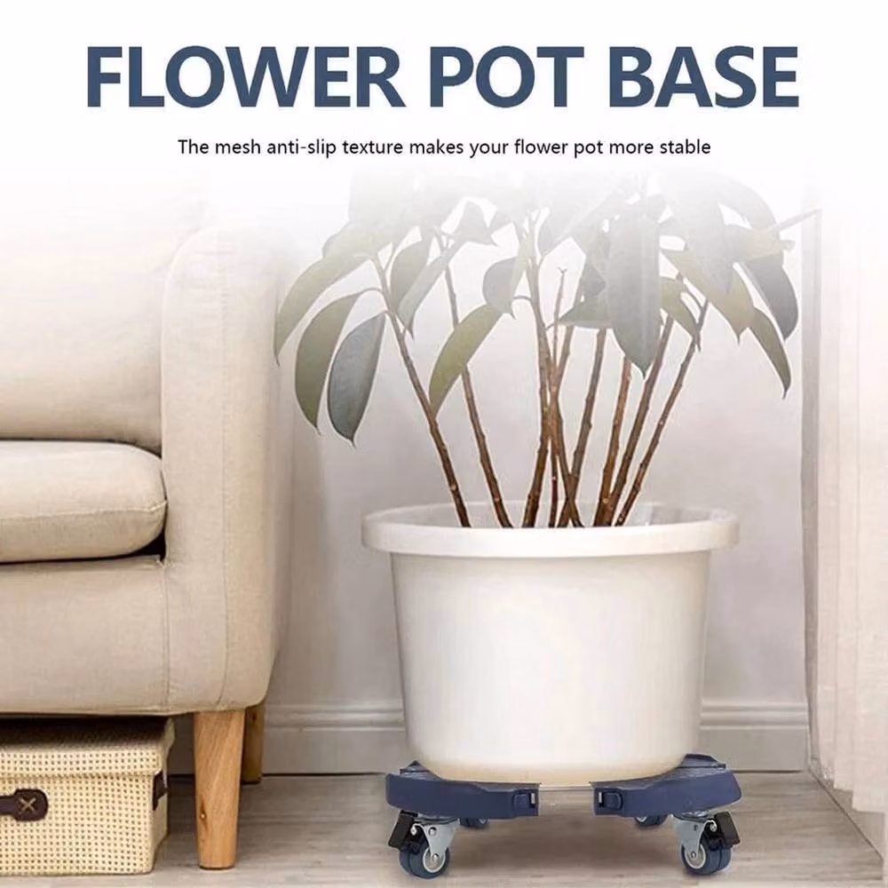 SPETLEK Heavy Duty Plant Pot Trolley Mover Stand on Wheels in Blue – 7