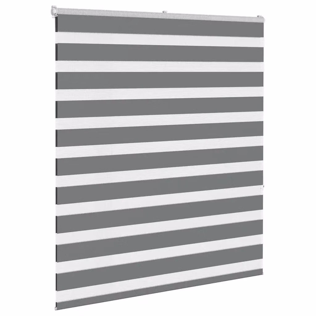 Berkfield Home Zebra Blind in Dark Grey, W: 120 cm, H: 150 cm – 3