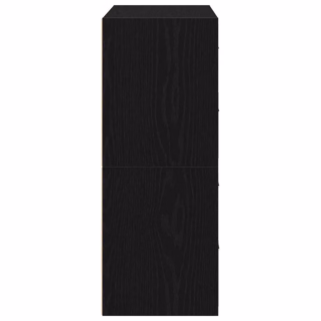 Berkfield Home Set of 2 Black Oak Cabinets with 2 Drawers, W/D/H: 60 x 31 x 40 cm – 4
