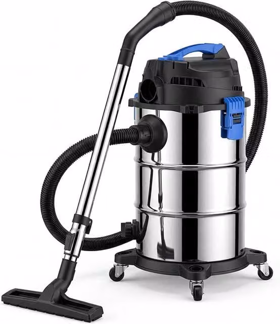 Spector 30L Wet and Dry Vacuum Cleaner in Silver and Blue with 1400W Motor, Blower Function and Power Take Off Socket – 1