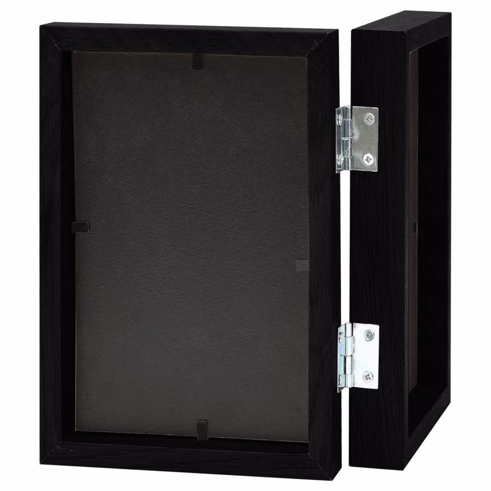 Berkfield Home Modern Bifold Photo Frame Collage in Black – 3