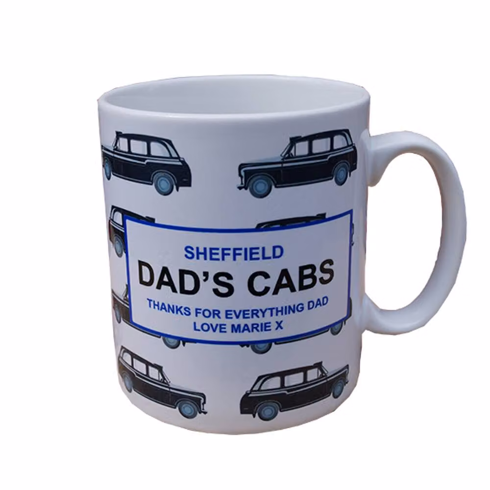 Uniqueful Personalised Thank You Dad Ceramic Mug in White